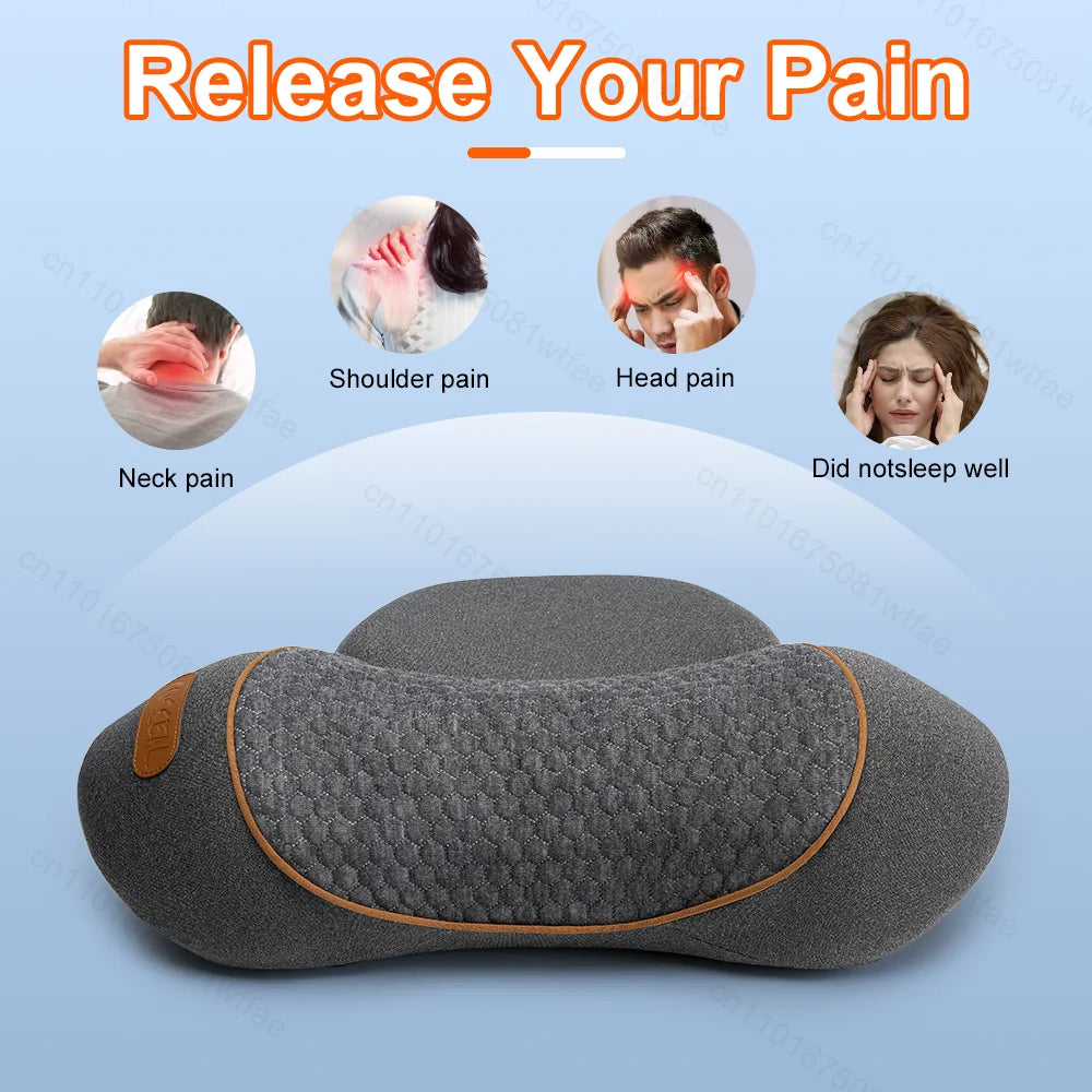 Portable Cervical Support Massage Pillow