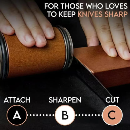 New Rolling Knife Sharpener Double Sided Diamond Sharpening Stone 15_20° Degree Magnetic Angle Roller Sharpening for Kitchen