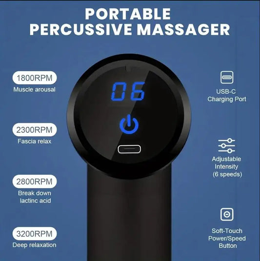 Mini Muscle Massage Gun – Portable Body Massager